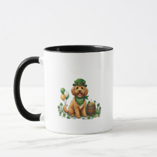 Lycklig Cockapoo St. Patrick's Day Mugg
