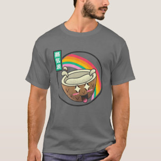 Lycklig Coconut Digital Japan Stil 80S Otaku Vapor T Shirt