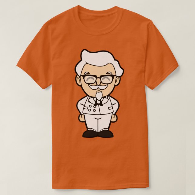 Lycklig Colonel Sanders T Shirt (Design framsida)