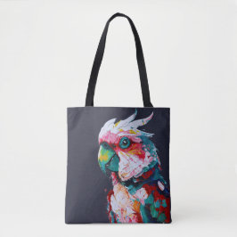 Lycklig Colorful Cockatoo Tote Bag Tygkasse