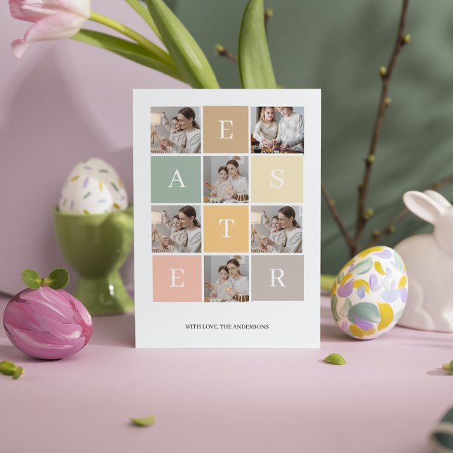 Lycklig Colorful Collage Photo Påsk (Skapare uppladdad)
