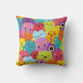 Lycklig Colorful Monsters Mönster Kudde