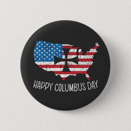 Lycklig Columbus dag Knapp