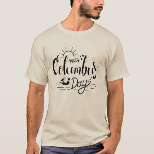 Lycklig Columbus dag t-shirt
