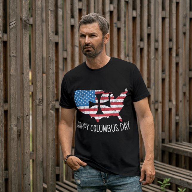 Lycklig Columbus dag T Shirt (Skapare uppladdad)