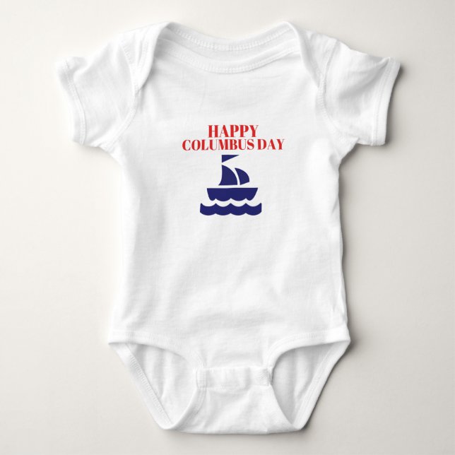 Lycklig Columbus Day 1492  T Shirt (Framsida)