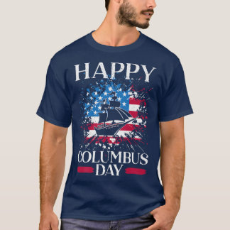Lycklig Columbus Day Christopher Columbus Italia N T Shirt