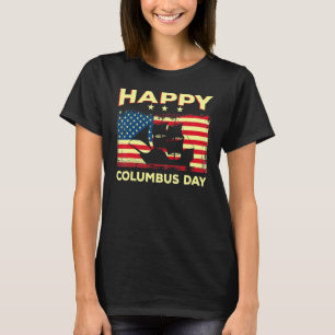 Lycklig Columbus Day Discovery Italy Explorer T Shirt