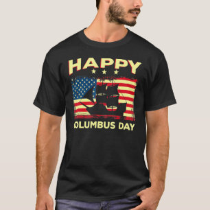 Lycklig Columbus Day Discovery Italy Explorer T Shirt