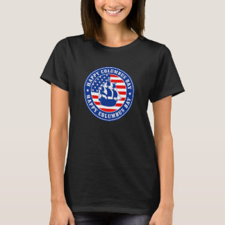 Lycklig Columbus Day Graphic Design for Women Mana T Shirt
