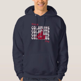 Lycklig Columbus Day Hoodie
