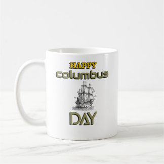 Lycklig Columbus Day, kul design, gåva till vänner Kaffemugg