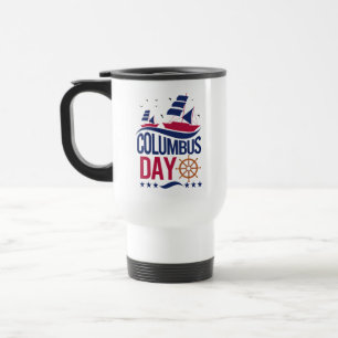 Lycklig Columbus Day Mugg - Firande History
