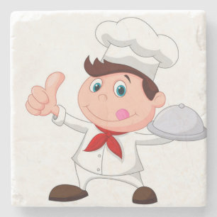 **LYCKLIG COOK CHEF ELLER BAKER** UNDERLÄGG STEN
