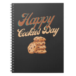 Lycklig Cookies Day, nationaldagen för cookie Anteckningsbok