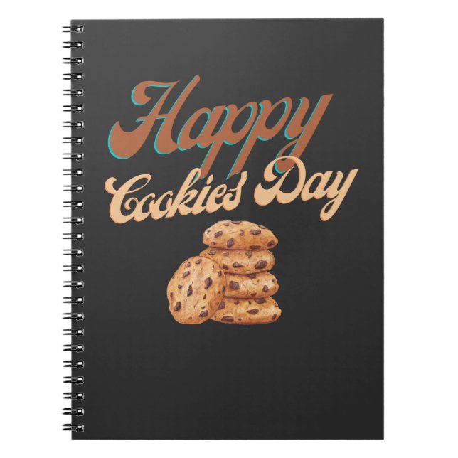 Lycklig Cookies Day, nationaldagen för cookie Anteckningsbok (Framsidan)