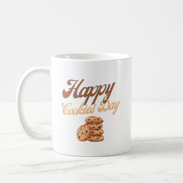 Lycklig Cookies Day, nationaldagen för cookie Kaffemugg (Vänster)