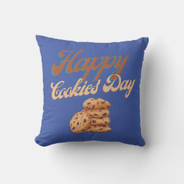 Lycklig Cookies Day, nationaldagen för cookie Kudde