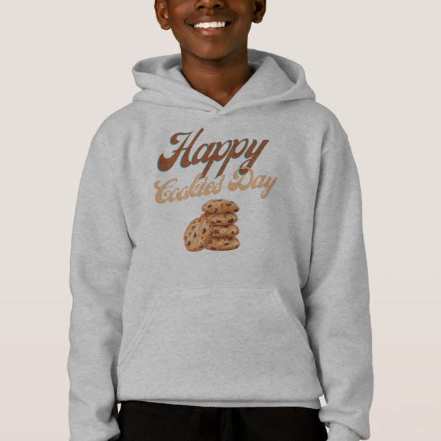 Lycklig Cookies Day, nationaldagen för cookie T Shirt (Framsida)