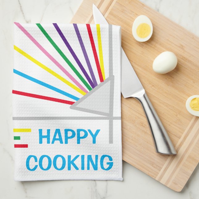 Lycklig Cooking Fireworks Kitchen Towel Kökshandduk (Vikt i Fjärdedel)