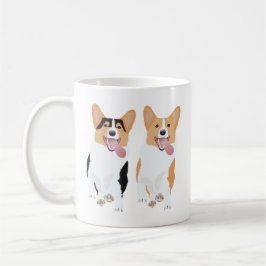 Lycklig Corgi Friends Kaffemugg