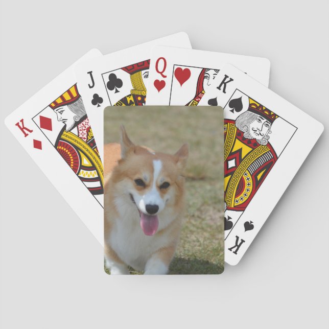 Lycklig Corgi Spelkort (Baksidan)