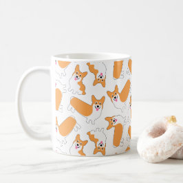 Lycklig Corgis Cute Puppy Hund Kaffemugg