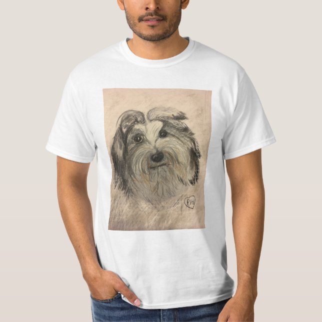 Lycklig Coton de Tulear T-skjorta T Shirt (Framsida)