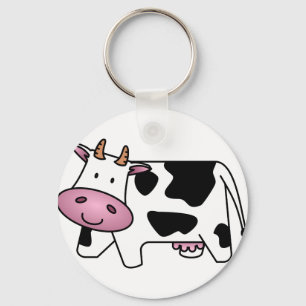 Lycklig Cow Nyckelring