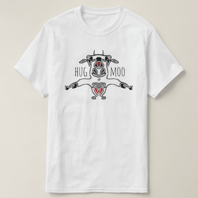 Lycklig Cow T Shirt (Design framsida)