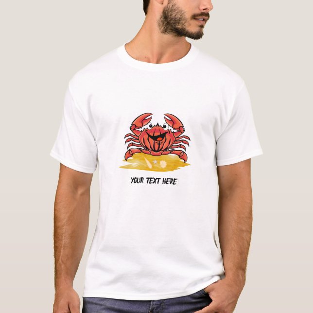LYCKLIG CRAB, (EDITABEL) T SHIRT (Framsida)