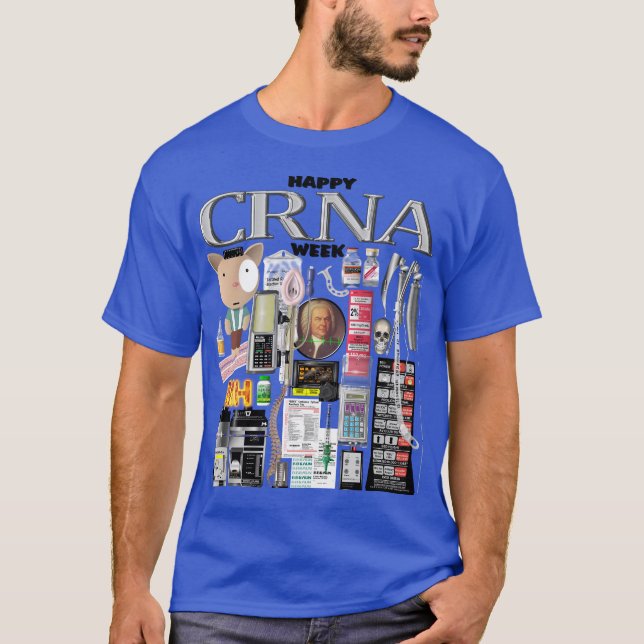 Lycklig CRNA Week T Shirt (Framsida)