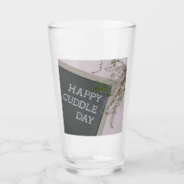 Lycklig Cuddle Day (Warm Hugs och Loving Snuggles) Glaskopp