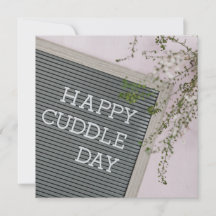 Lycklig Cuddle Day (Warm Hugs och Loving Snuggles)