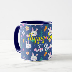 Lycklig Customize Påsk White Kärlek-kanin Mugg