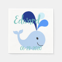 Lycklig Cute Blue Whale