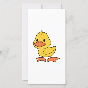 Lycklig Cute Gult Duckling