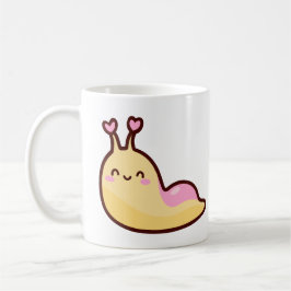 Lycklig Cute Slug Kaffemugg