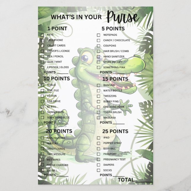 Lycklig Cute Vild Crokodile Jungle Träd Game (Framsida)