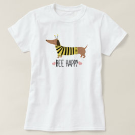 Lycklig Dachshund Bumblebee T-Shirt