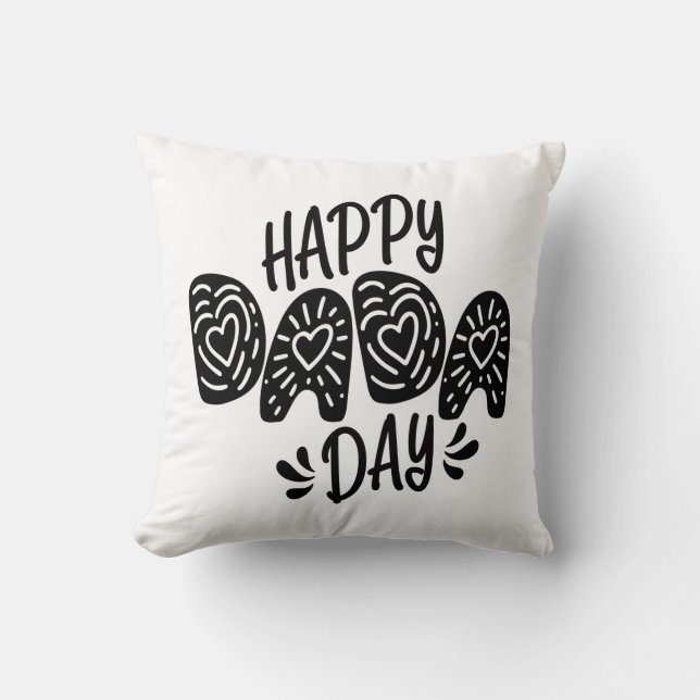 Lycklig Dada-dagen Lycklig Fars dag | DEKORATIV KU Kudde (Framsida)