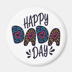 Lycklig Dada-dagen Lycklig Fars dag   Magnet