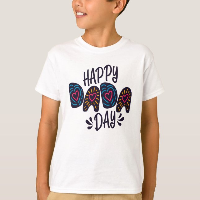 Lycklig Dada-dagen Lycklig Fars dag | Shirt T (Framsida)
