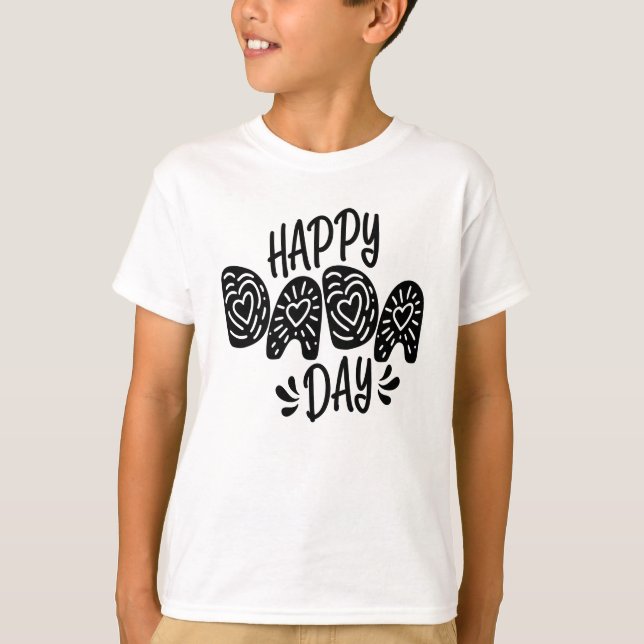 Lycklig Dada-dagen Lycklig Fars dag | Shirt T (Framsida)