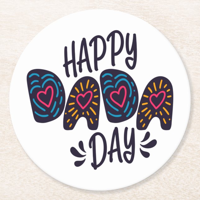 Lycklig Dada-dagen Lycklig Fars dag | UNDERLÄGG (Framsidan)