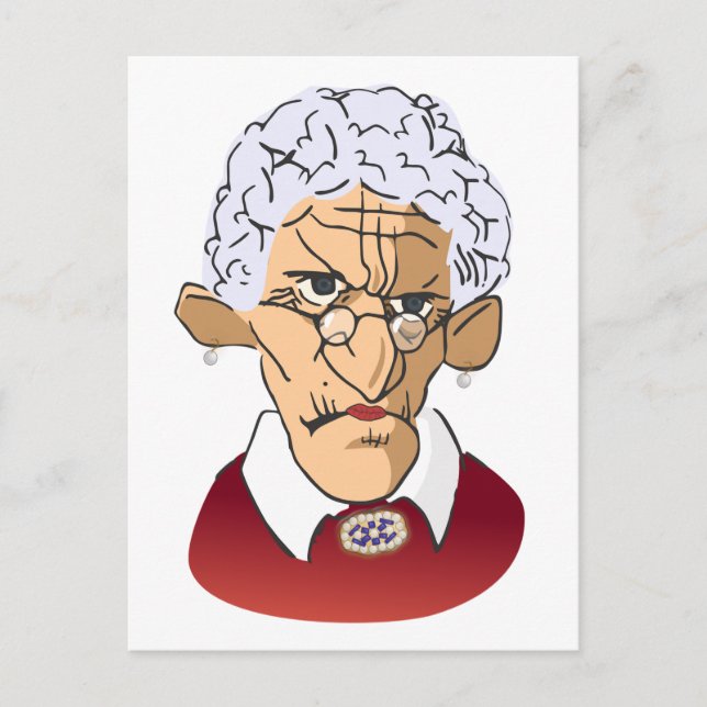 Lycklig-dagen, Mamma Mor-dagen Humor Vykort (Framsida)