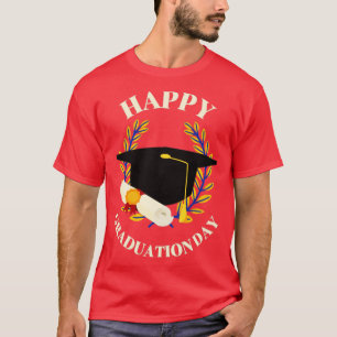 Lycklig-dagen Student-högskolan i Student Roligt T Shirt