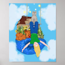 Lycklig-dagen. Upp och ned