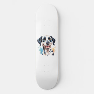 Lycklig Dalmatian Hund Pet Mini Skateboard Bräda 18,5 Cm