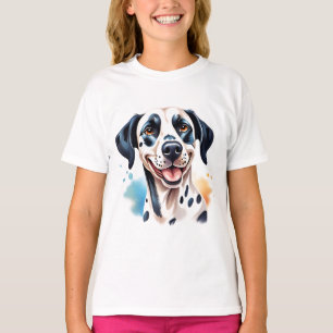 Lycklig Dalmatian Hund Pet T Shirt